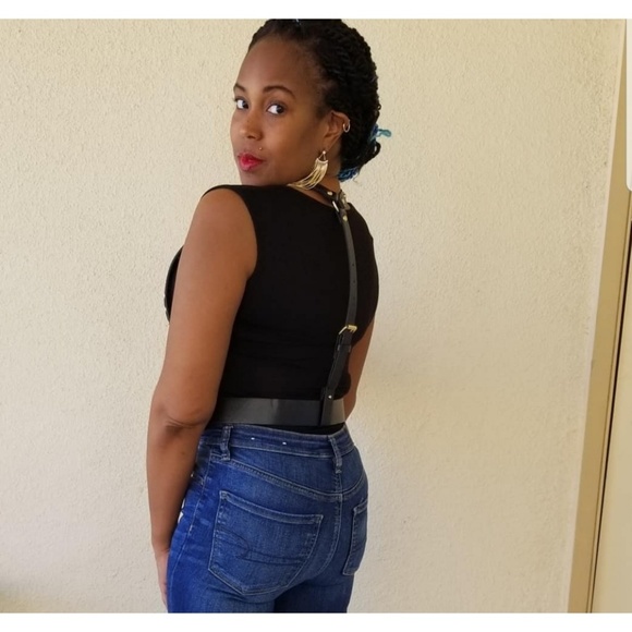 Studded Suspenders with belt - Picture 4 of 6